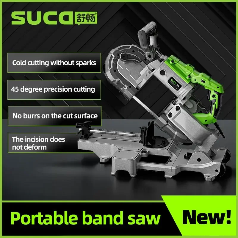 SUCA Band Saw Portable Wood Metal Cutting Machine Sawing Machine Angle Adjustable