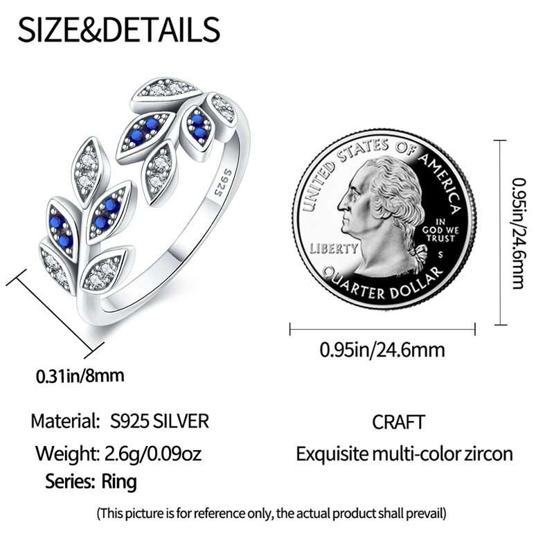 Ringe für Frauen, 100 % 925er Sterlingsilber, rosa Herz, Krone, Stern, Mond, Schneeflocke, Zirkon, Ringe, Mode, Verlobung, Hochzeit, Schmuck – Detail 22