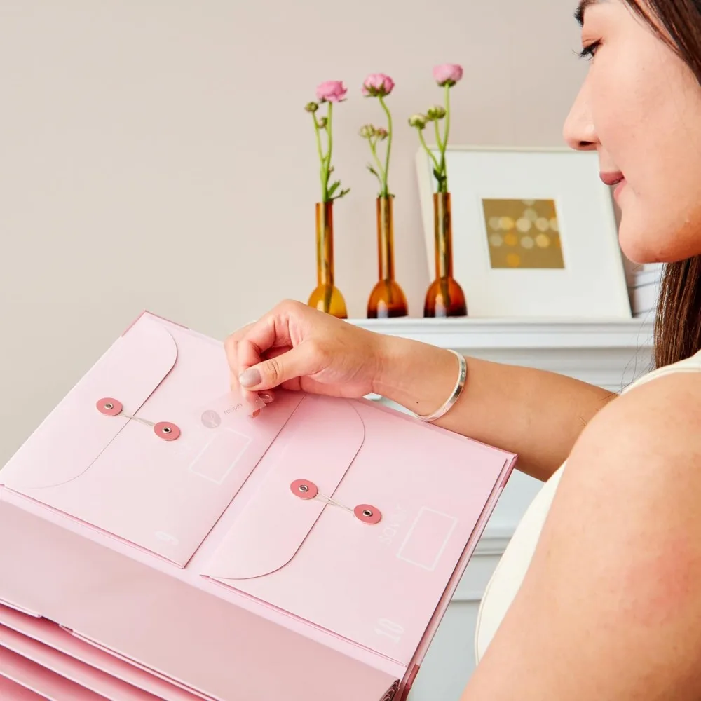 Premium Document Organizer 2025 Edition with Acid-Free Cloth-Bound Design and Expandable Pockets for Home Filing