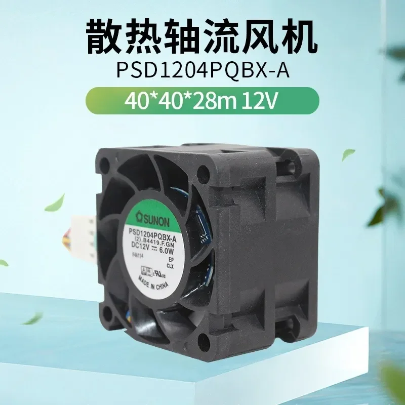 PSD1204PQBX-A for 4028 12V 6.0W 4-wire PWM 4CM Large Air Volume Cooling Fan