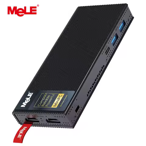 MeLE PCG02 Pro Fanless Mini PC Stick N5100 8GB/256GB, WiFi5 USB PD3.0, Micro Computer Desktop Dual HDMI, Gigabit Ethernet BT5.1