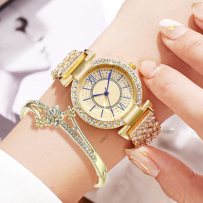 Watch For Women Watches 2023 Best Selling Products Luxury Watch Luxury Brand Reloj Mujer Watch Bracelet Set Diamond Steel Band