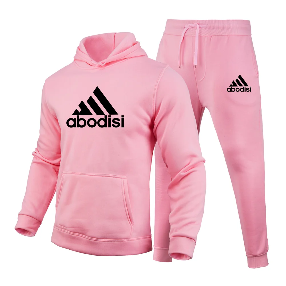 Spring Unisex Sports Hoodies Men Women Cotton Sweatshirt Fashion Sweatpants Y Sets High Quality