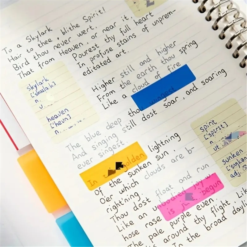 1 Schede Imposta indice Schede libri scrivibili Pagina Marker Schede File per Notebook H8WD