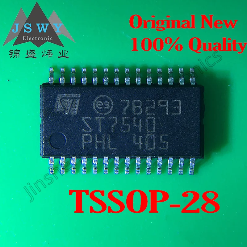 

(1-2 pcs) ST7540TR HTSSOP-28 Original Half Duplex Synchronous/Asynchronous Frequency Shift Keying (FSK) Modem Chip In Stock