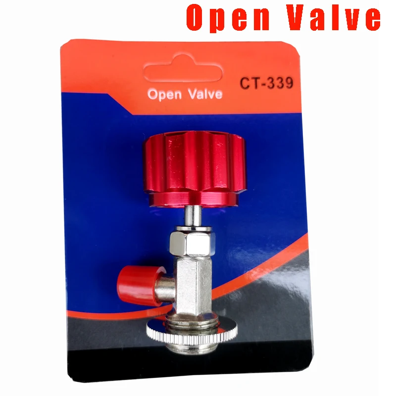 CT-339 Dispensing Valve Bottle Opener 1/4 SAE Connector Mayitr Refrigerant Bottle Can Tap for R12 R22 R6000a R134a R410a Gas