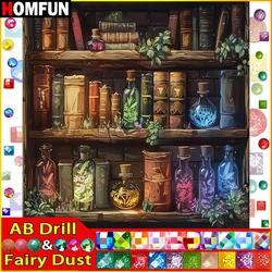 HOMFUN Fairy Dust AB Rhinestone Painting Crystal Decor Diy Diamond Painting 