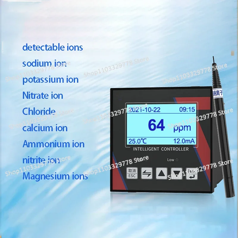 Calcium Ion Sensor, Sodium Chloride, Magnesium Chloride, Potassium Ammonium Nitrite Probe Controller, Water Quality Analysis