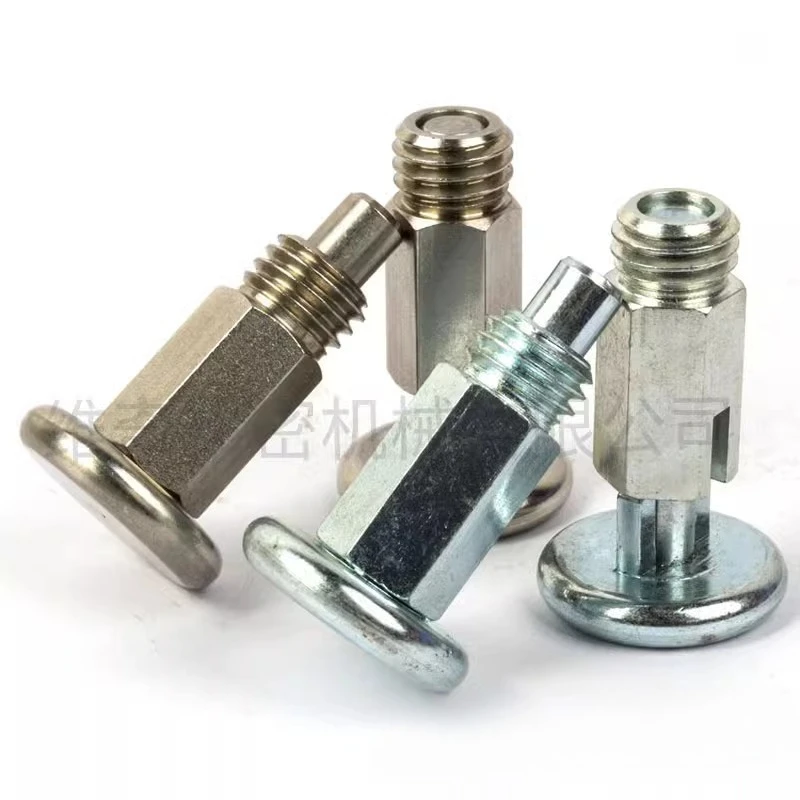 10PCS Stop pin spring positioning column indexing pin screw self-locking reset knob plunger M10 * 1 fine tooth