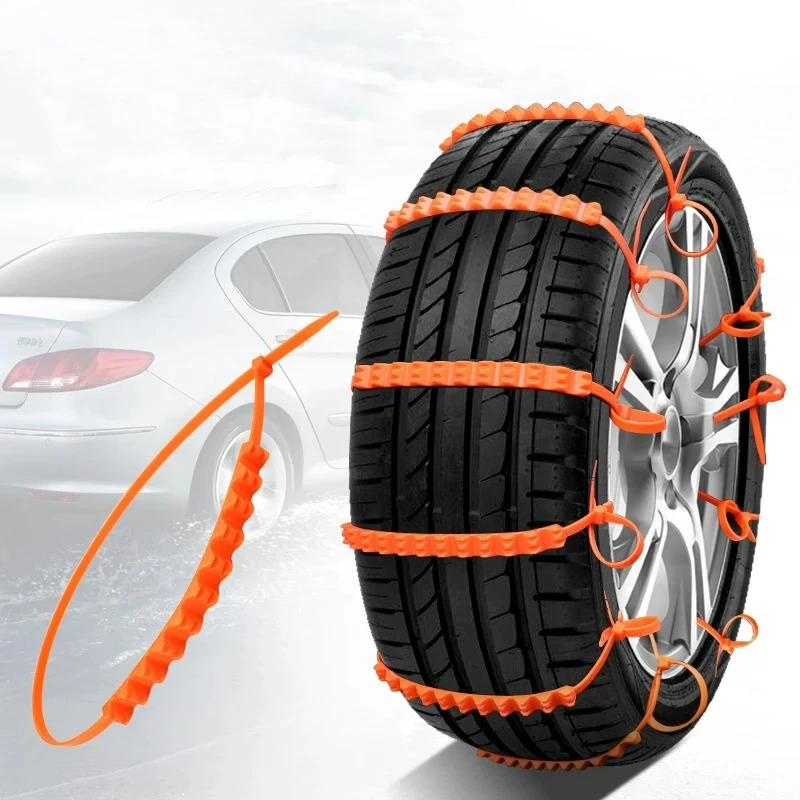 10Pcs Car Winter Tire Wheels Snow Chains Tire Anti-skid Chains Wheel Tyre Cable Belt Winter Outdoor Emergency Chain