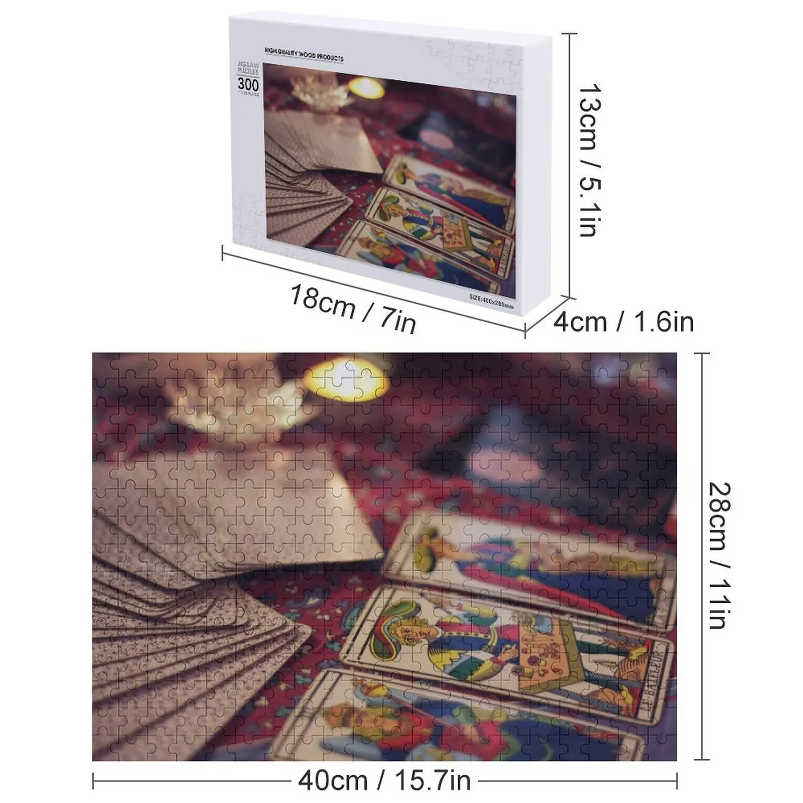 타로 카드 직소 퍼즐 맞춤형 선물 나무 이름 맞춤형 퍼즐