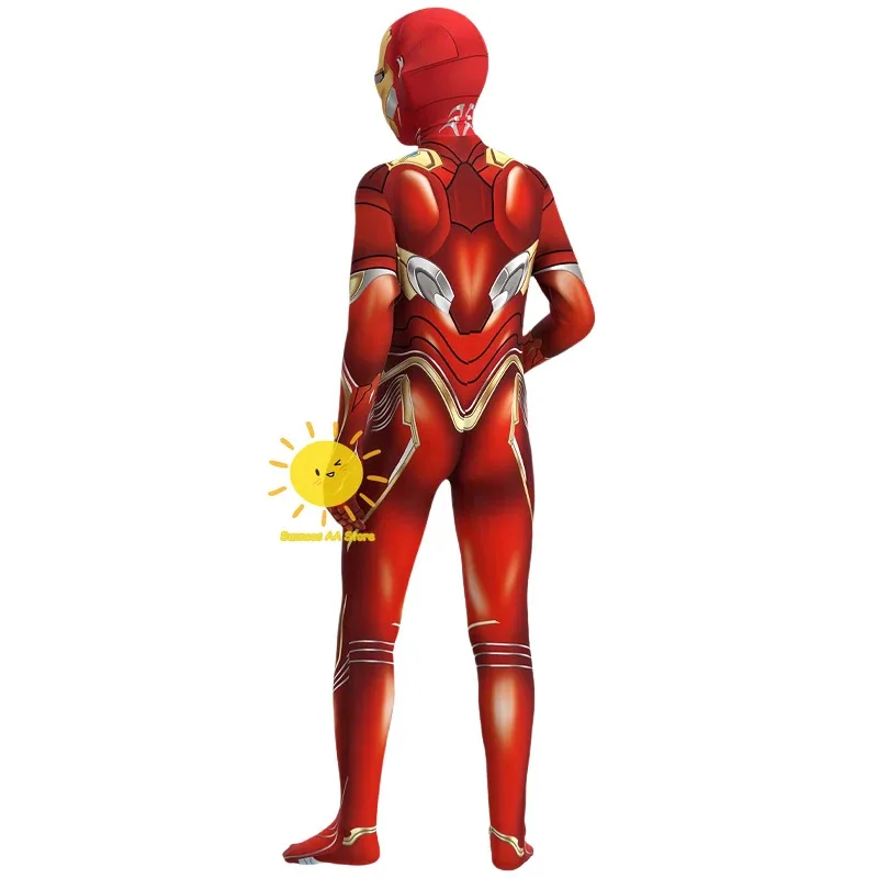qq023 BEAST KINGDOM الرجل الحديدي زي حفلة الهالوين توني ستارك كوسبلاي للجنسين ملابس العضلات البدلة حللا سوب