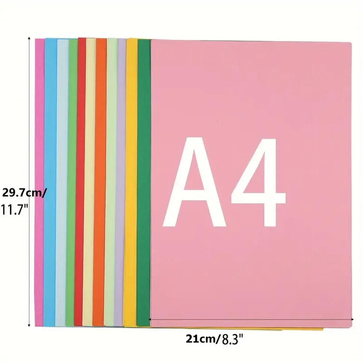 A4 Multipurpose Colored Printer Paper 10 Random Colors Stationery Origami Paper for Office Home Use