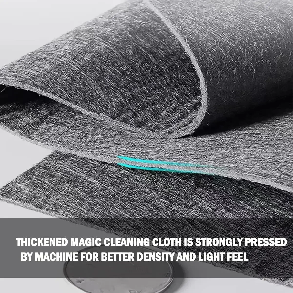 5Pcs Thickened Magic Cleaning Cloth Microfiber Glass Clean Towel Reusable Washable Lint-free Cleaning Rags for Kitchen Glass Car