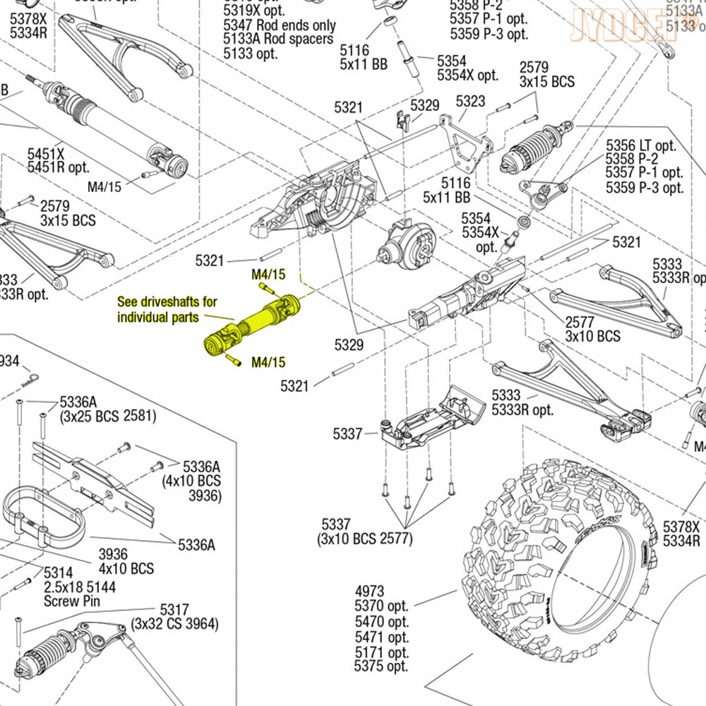 #8655 سبائك الصلب الصلب CVD مركز محرك رمح ترقية أجزاء ل RC Traxxas 1/10 E-MAXX T-MAXX E-ريفو قمة ريفو 3.3