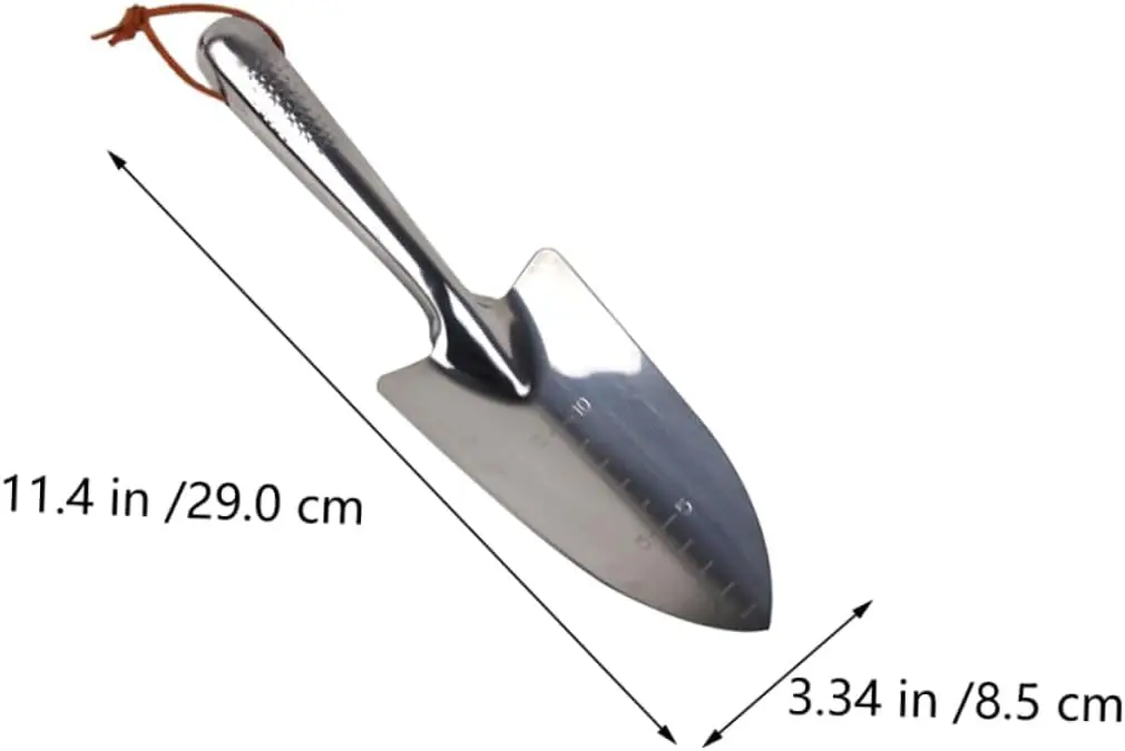 Stainless Steel Shovel Hand Held Shovel Plants for outside Heavy Duty Garden Trowel Survival Shovel Gardening Hand Trowel Plants