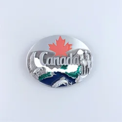 Canada Canadian Maple Leaf Wildlife Belt Buckle Boucle de Ceinture also US Stock BUCKLE-WT064 Free Shipping