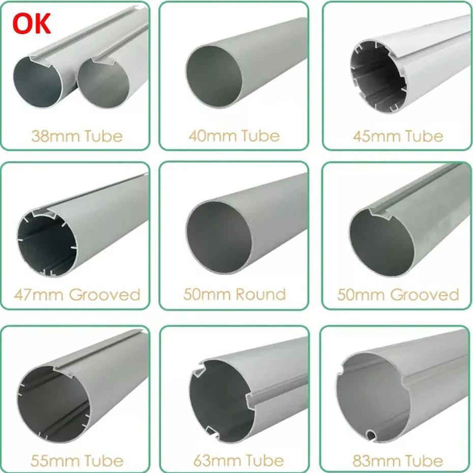 محرك أنبوبي دوار A-OK AM25 1/25، جهاز تحكم RF433 + تطبيق Tuya Zigbee، بطارية ليثيوم مدمجة، لمساعد Alexa/Google، لأنبوب 38 مم #6