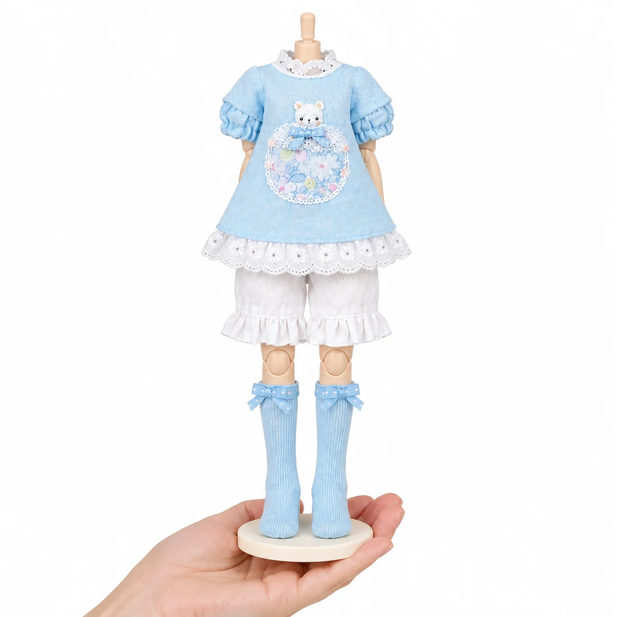 roupas-de-boneca-azone-conjunto-de-urso-fofo-angel-mix-street-electric-big-miss-com-franja-ob22-ob24-moda-pelucia-mini
