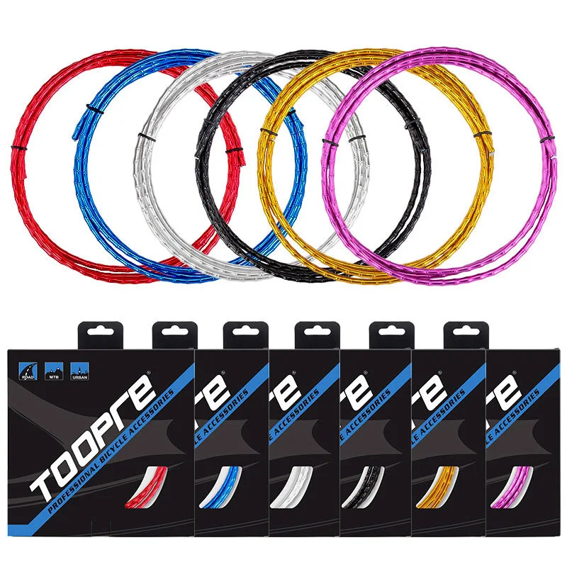 Bicycle Cables Housing Aluminum alloy Slub Tube Mountain Road Bike Variable Speed Brake Oil Injection Fishbone Wire Tube