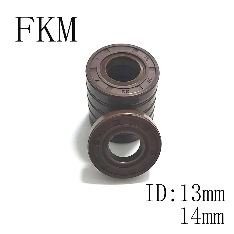 2Pcs FKM Oil Seal Rotary Shaft TC-14*20*22*24*25*26*27*28*30*32*35*4/5/6/7/8/10 Double Lip