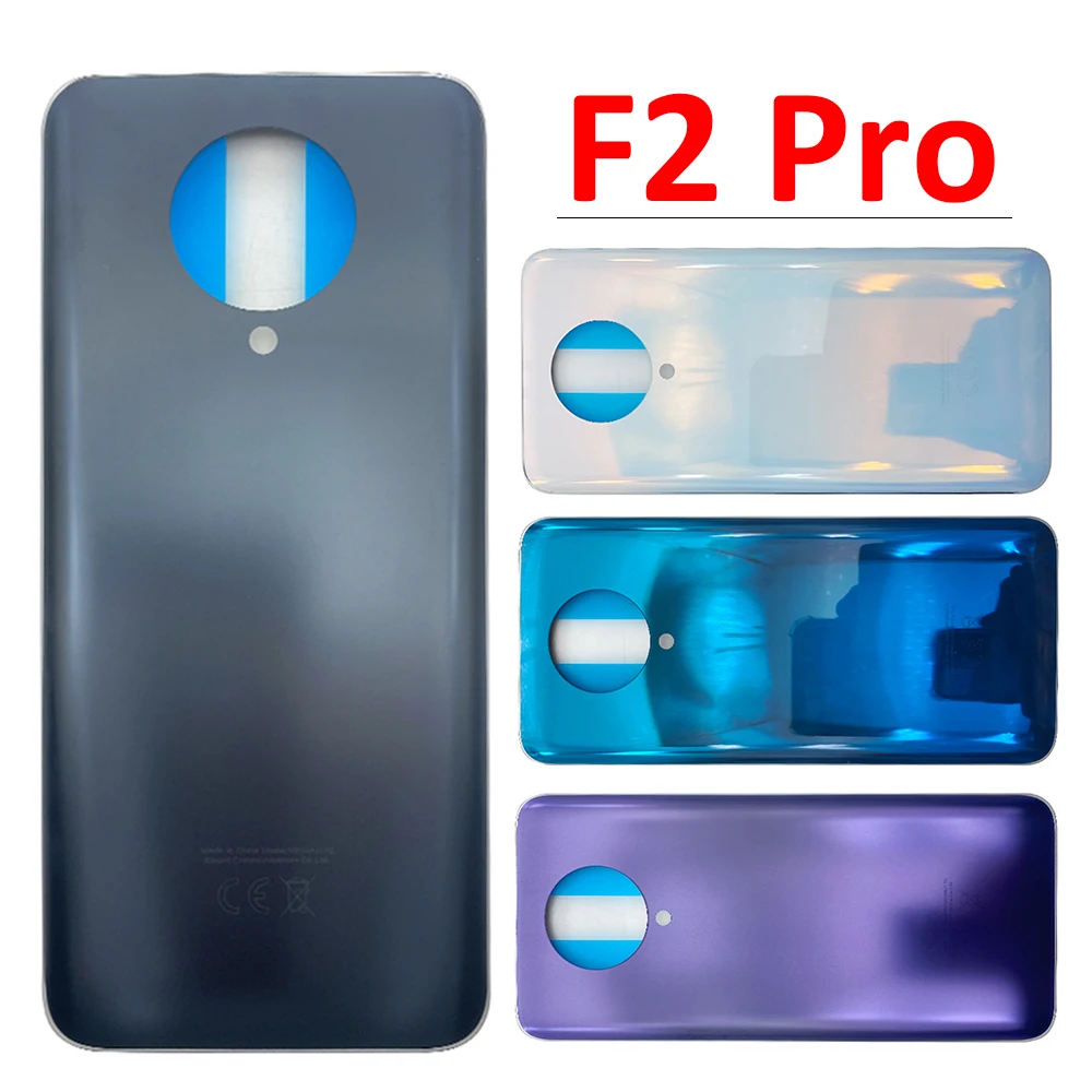 New For Xiaomi Poco F2 Pro Battery Back Cover Glass Rear Door Replacement Housing STICKER Adhesive