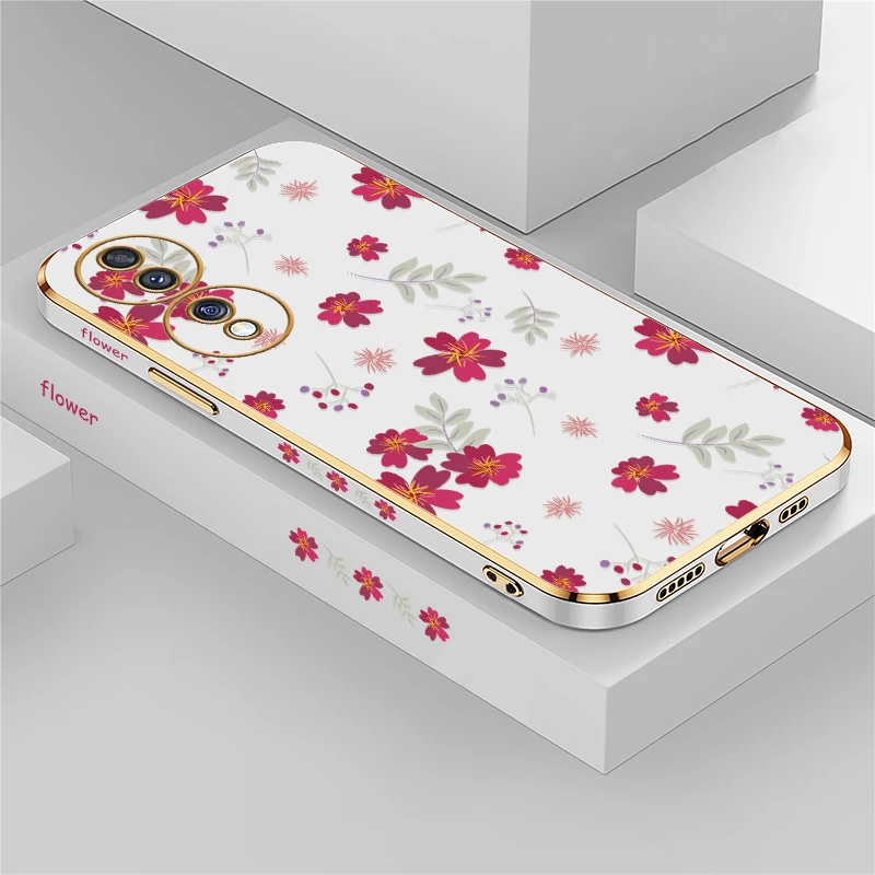 Mode Blumendruck Handyhülle für Huawei Honor 9X Pro 90 Lite 70 200 Pro 50 SE 20 20S stoßfeste Beschichtung weiche Silikonhülle