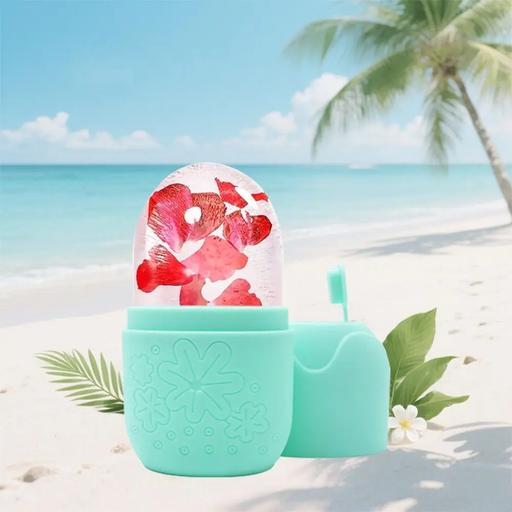 ترقية أسطوانة الثلج سيليكون للوجه قابلة لإعادة الاستخدام أدوات العناية بالبشرة الجمال قالب الثلج شد الوجه مدلك الوجه عيون والرقبة