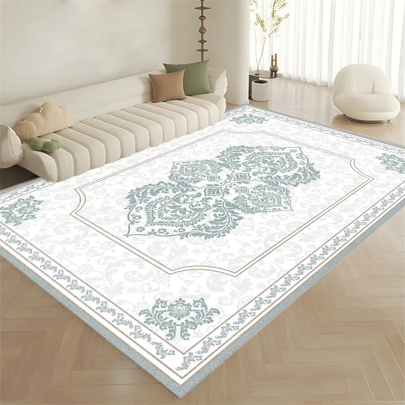 Vintage Light Luxury Decorate Living Room Carpet Large Area Coffee Tables Plush Mat Printed Bedroom Fluffy Rug Ковер Tapis 러그