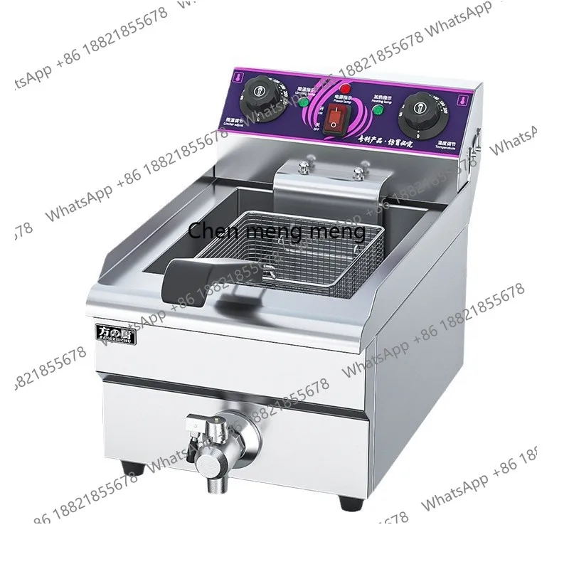 

Commercial single and double cylinder fryer stall French fries fried chicken temperature control electric fryer manufacturer