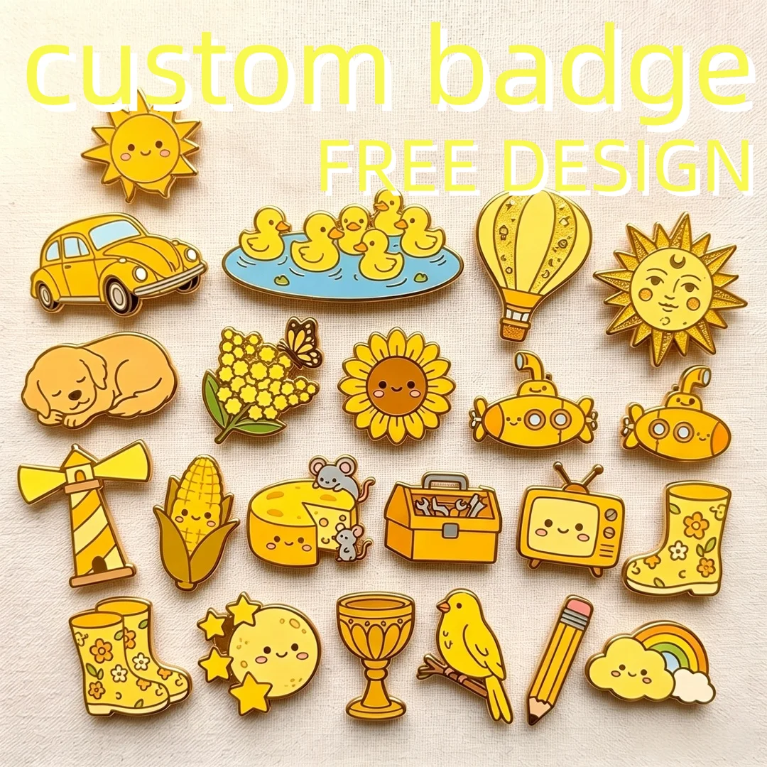 

Customized Metal Logo Company Brand Enamel Pin School University Souvenir Badges Brooch Custom Hard Soft Lapel Pins