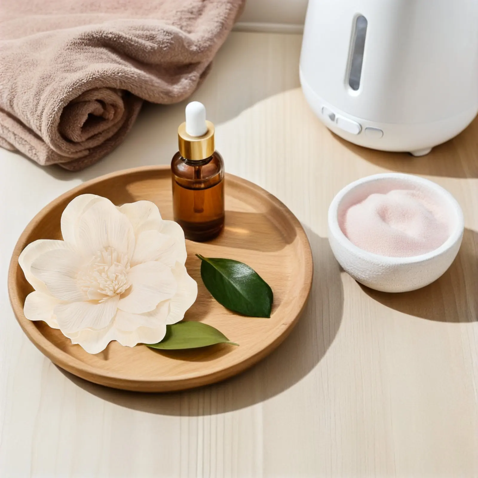 Natural Flower Diffuser Decorative Aromatherapy Placement Refill for Desk Bedroom Office Essential Oil Diffusers