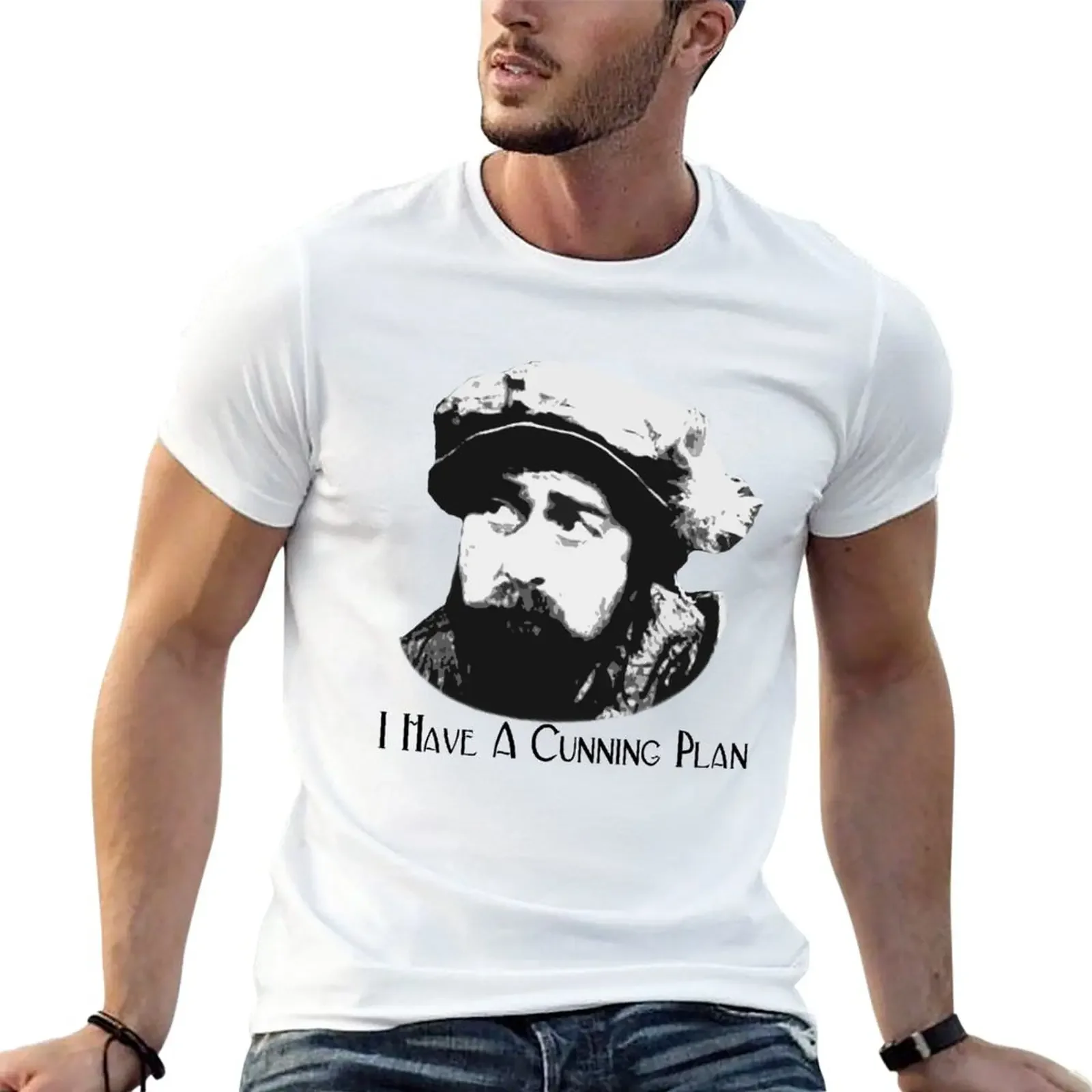 

New Baldrick - I Have A Cunning Plan T-Shirt blue lock oversized graphic tee Louboutins mens t shirts top quality