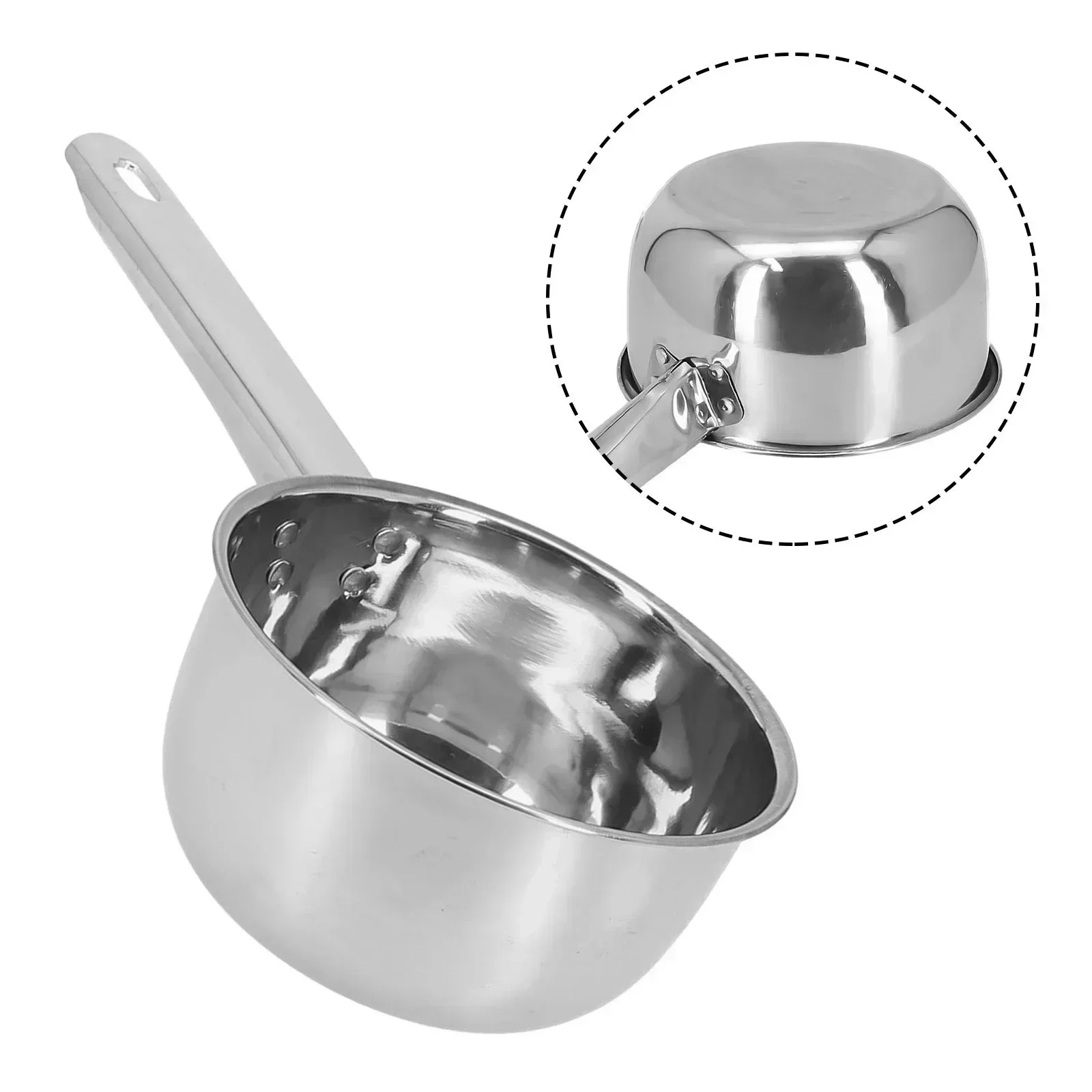 Stainless Steel Uncoated Nonstick Saucepan Household Milk Cooking Pot Frying Pan Induction Cooker Gas Stove Kitchen Utensils