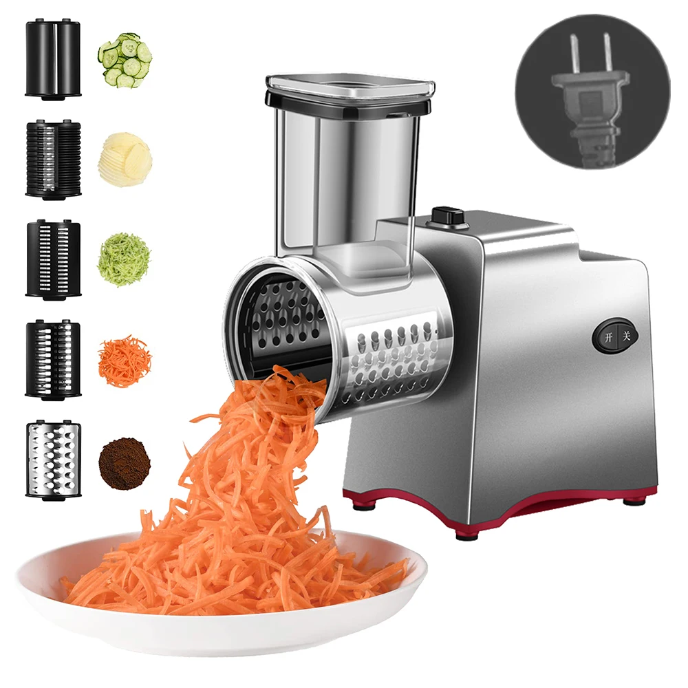 

220v Electric Multifunctional Vegetable Cutter Home Vegetable Cutter God Commercial Automatic Potato Shredder Shredder Slicer