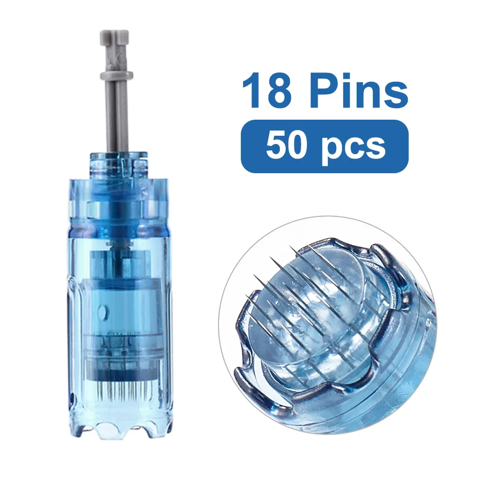 Bajonetcartridge Naald voor Dr Pen M8S/A8S/A9/A11 Microneedle 12/18/24/36/42 Pin/Ronde Nano/3D Vervanging Tip