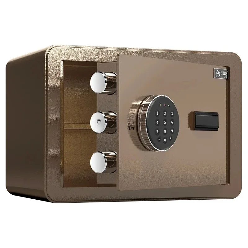 Small household safe cabinet Hotel hotel special fingerprint password seal certificate file safe