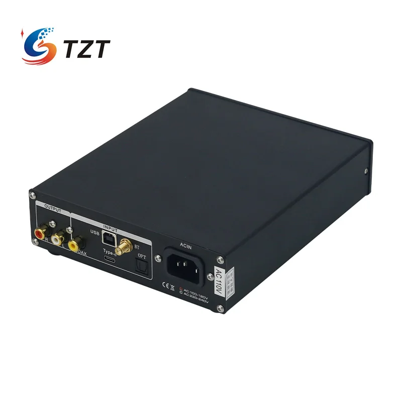 TZT BRZHIFI-USB DAC فك الصوت سماعة مكبر للصوت ، DC60 الفضة ، BT5.1 ، PCM1794 فك رقائق ، 4 قطعة