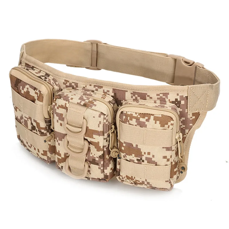 

Tactical Waist Bag Camouflage Hunting Pack Multifunction Oxford Outdoor Sports Storage Pockets Convenient Molle Triple Bags 2024