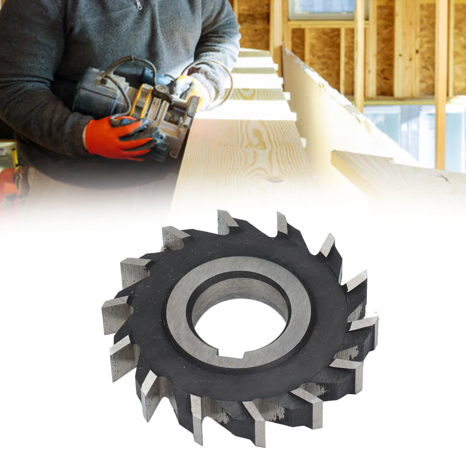 ZK20 Milling Cutter High Speed Steel Straight 14 Teeth Face Mill Disc Punching Drilling Tool