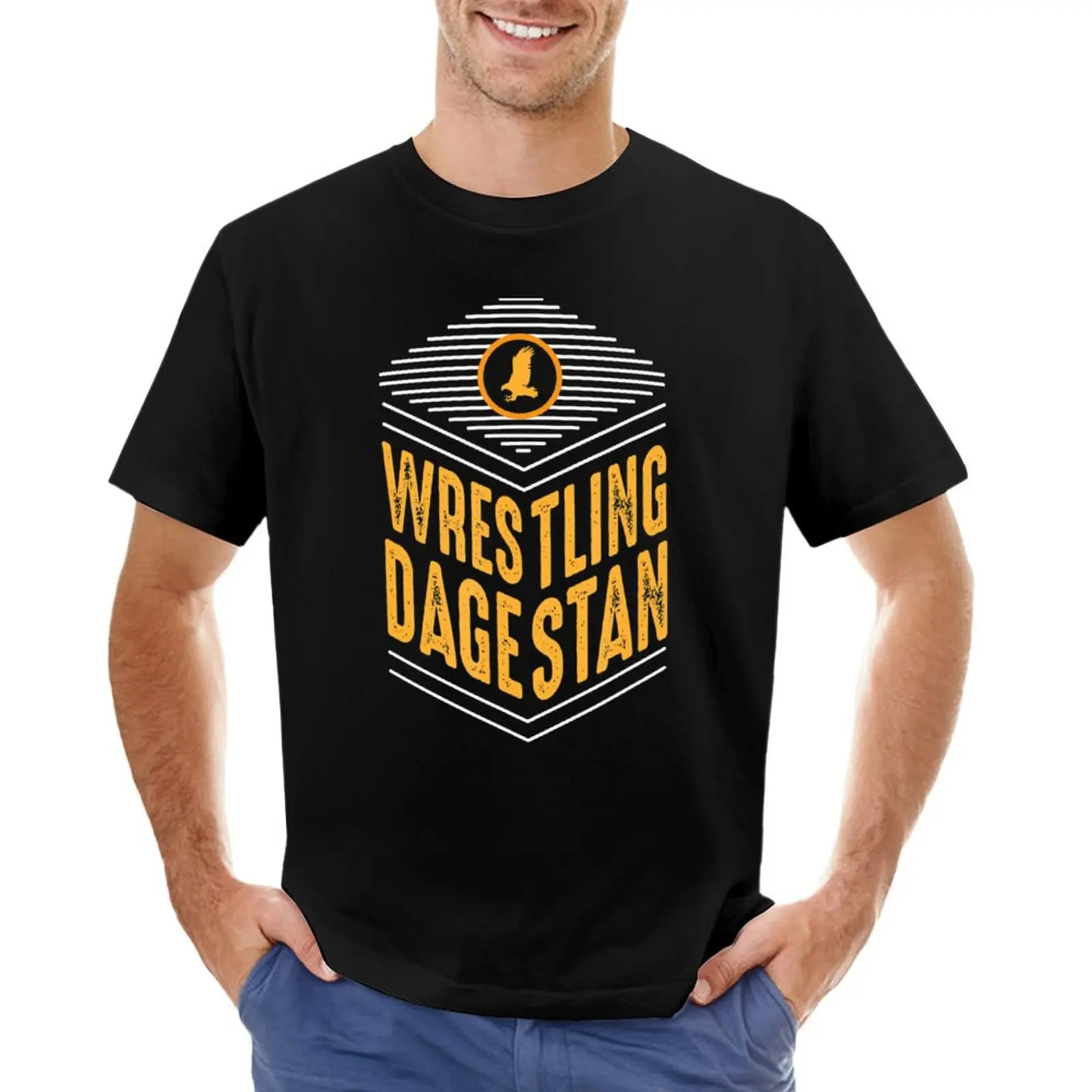 Wrestling In Dagestan Singlet. Wrestler Training T-shirt shirts graphic tees sports fans Blouse sweat black t-shirts for men