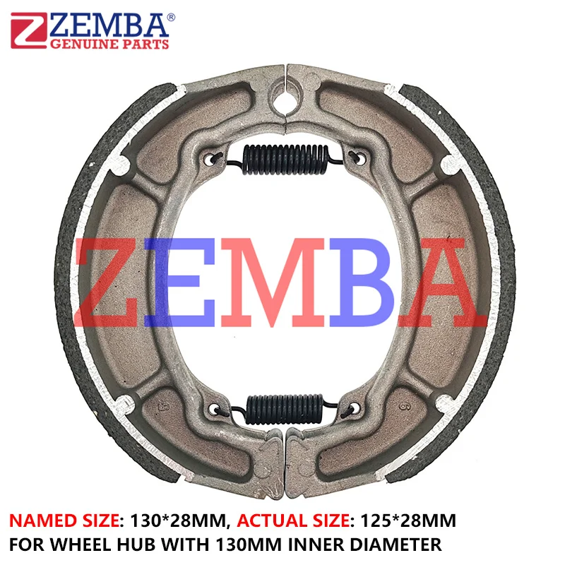 

MOTORCYCLE BLACK SHEEL ASBESTOS FREE BRAKE SHOE 130*28 FOR AKT EVO125 EVO150 R3 CR5 TVS100 SPORTS