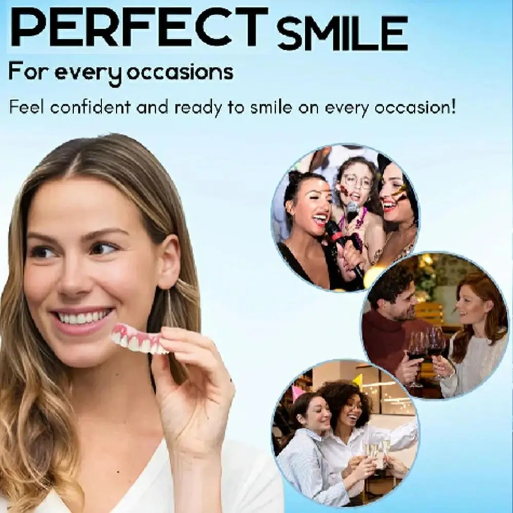 Silicone Silicone Reline Denture Set Soft Instant Instant Teeth Within Minutes Fix Your Smile Advanced Formula Denture Reliner