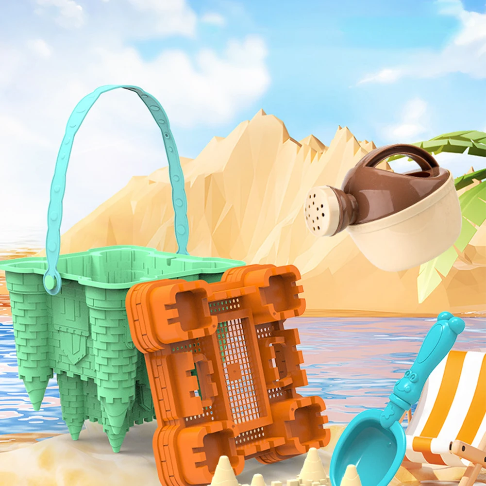 Beach Castle Bucket Play Sand Set Toys Sand Scoop Children Summer Toys Sand Toys for Kids Family Funny Toys Beach Acessories