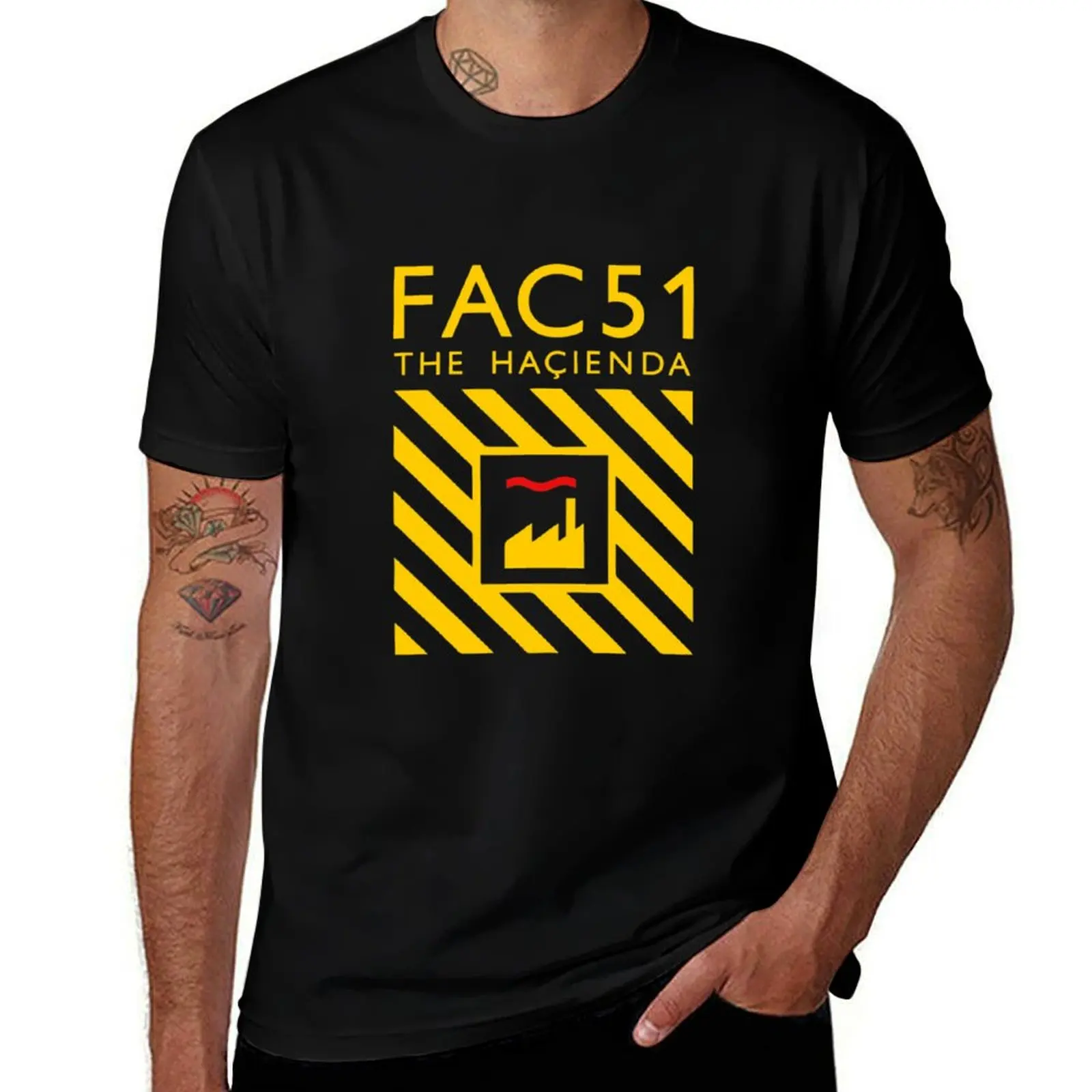 BEST SELLER - FAC51 The Hacienda Merchandise T-Shirt T-Shirt custom t-shirts customs heavyweights men workout shirt