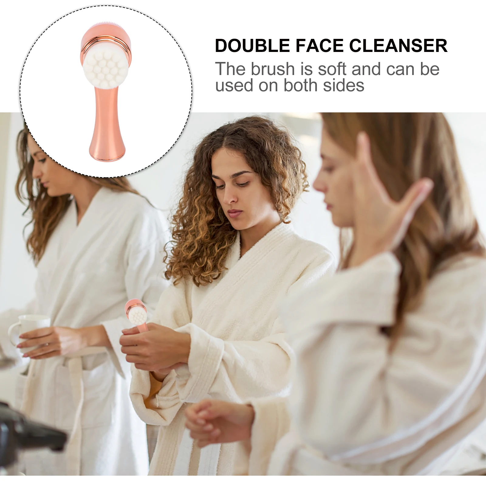 

Facial Cleansing Brush Manual Face Brush Soft Skin Care Tool Lightweight Ergonomic Handle Body Fruit Cleaner For Sensitive