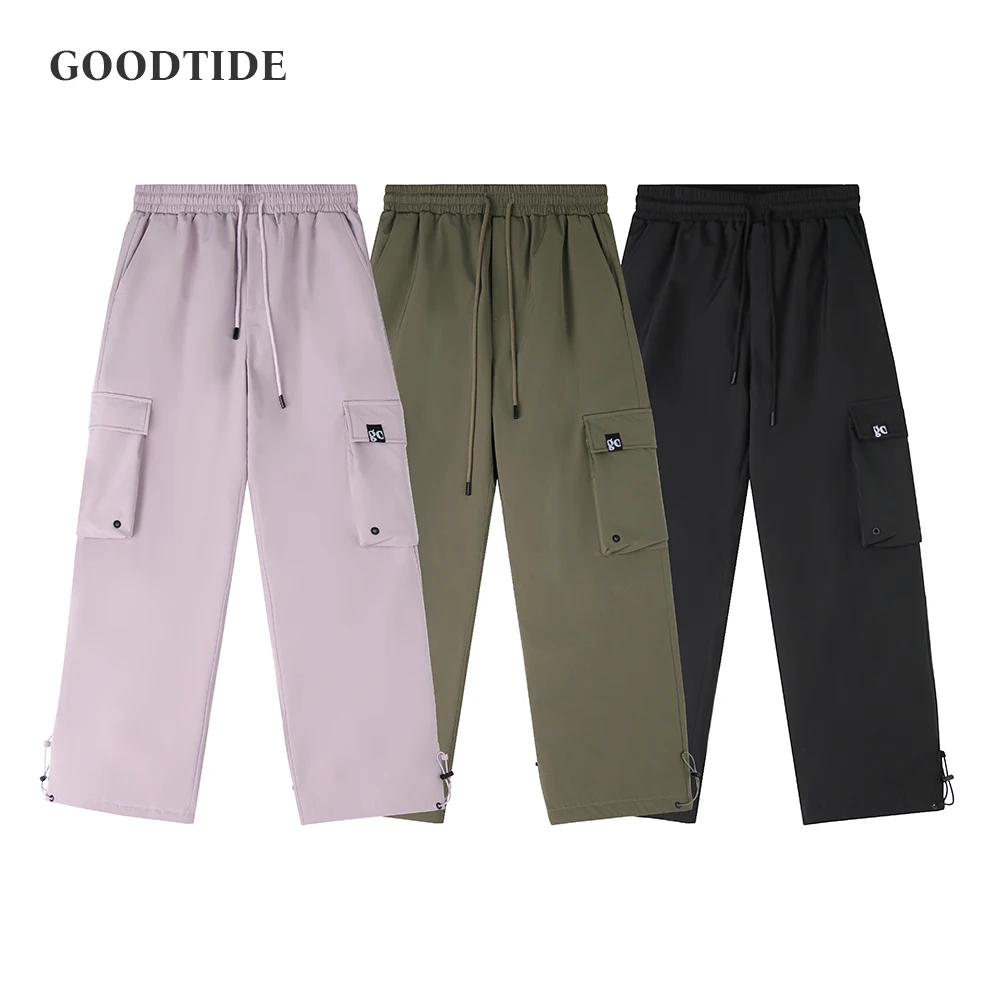 موضة الرجال 85% الأبيض بطة أسفل فائدة أسفل السراويل 2025 شتاء جديد مرونة الخصر فضفاض بلون بناطيل تدفئة غير رسمية #1