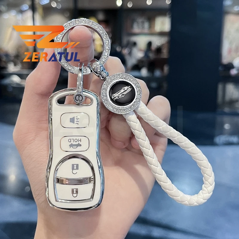 جراب غطاء مفتاح سيارة من البولي يورثين الحراري ، نيسان تيدا ، سينترا إكس ترايل ، T30 ، ألتيما ، فرونتير ، أرمادا ، ماكسيما ، إنفينيتي QX56 ، JA60 ، FX35 ، إكسسوارات #1