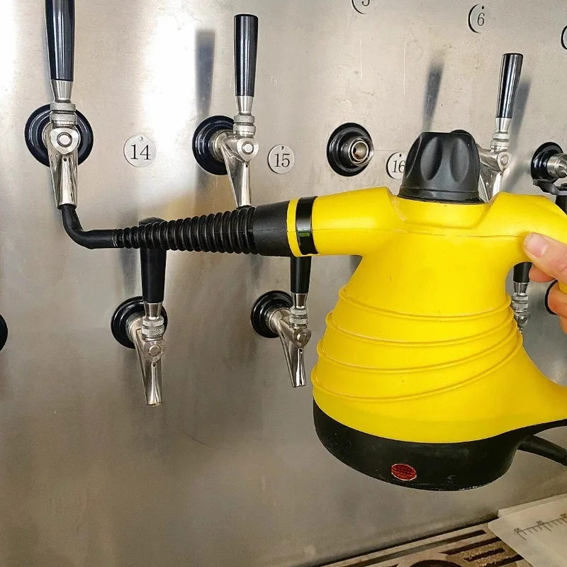 Suitable for beer machine head cleaning wine wall draft beer machine head cleaning high temperature steam cleaning pot
