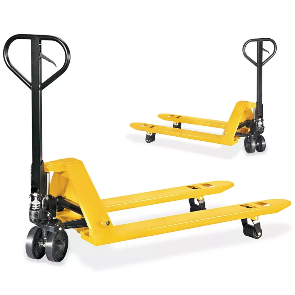 High Quality Manual Pallet Jack Forklift Truck Hydraulic Capacity 75mm Fork Height PU/Nylon Wheels Multi-Terrain Hand Pallet